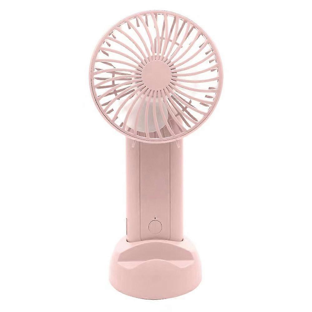 F30 Rotatable Handheld Fan Brushless Motor 4 Speed USB Rechargeable Cooling Fan - Pink