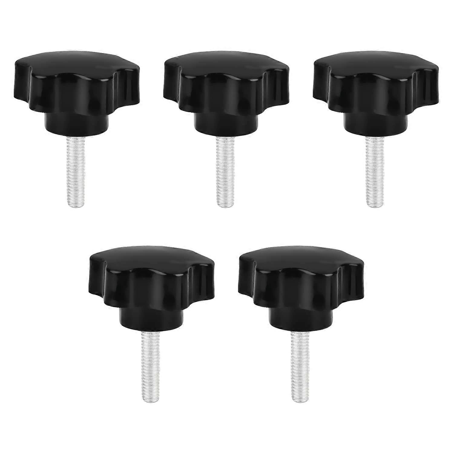 M8 Star Handle Knob Replacement Screws 5Pcs for Machine Tools, Tightening Star Shape Knobs, Durable Threaded Design