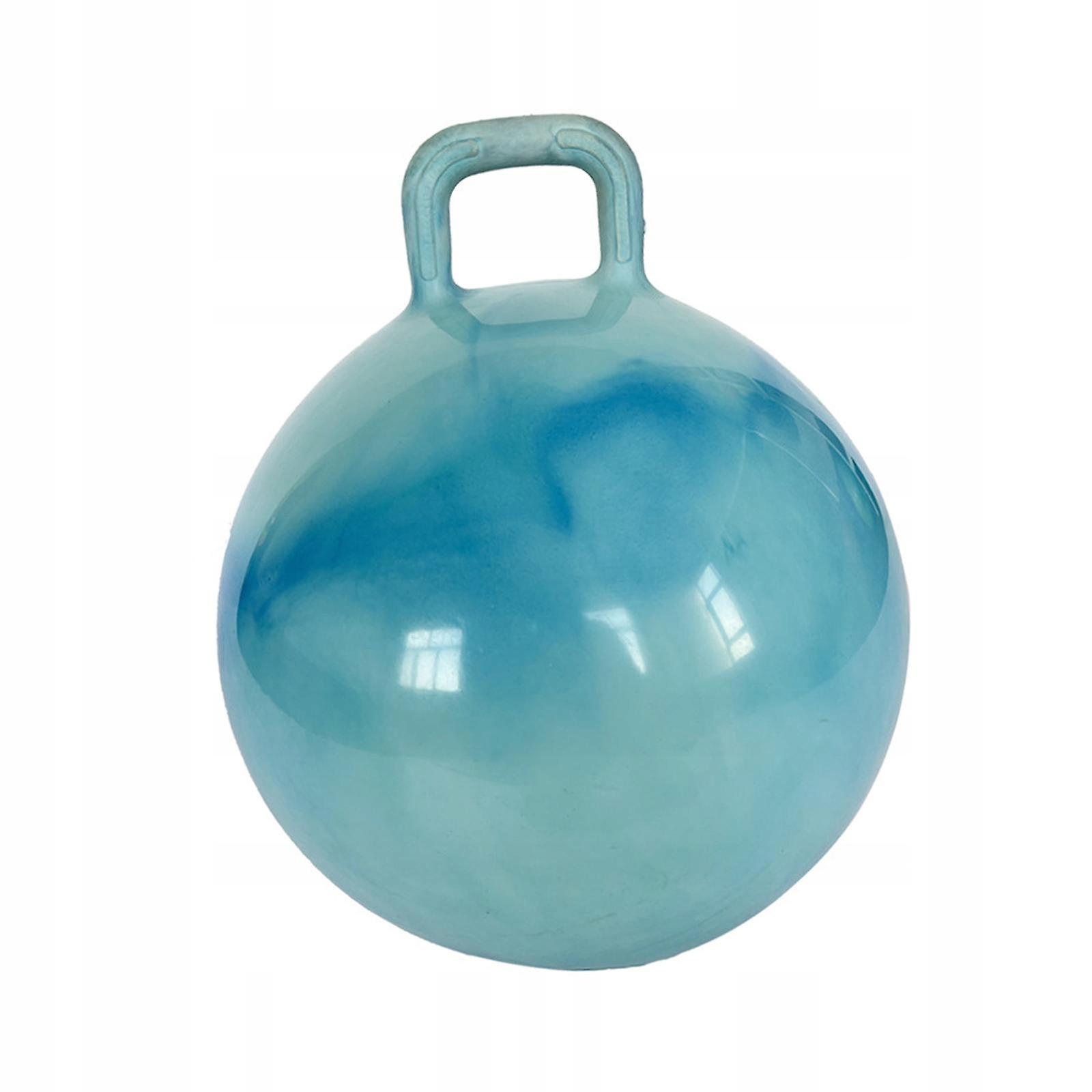 Jumping Ball With Handle Kindergarten Jump Game For Boys Girls Bouncy Blue