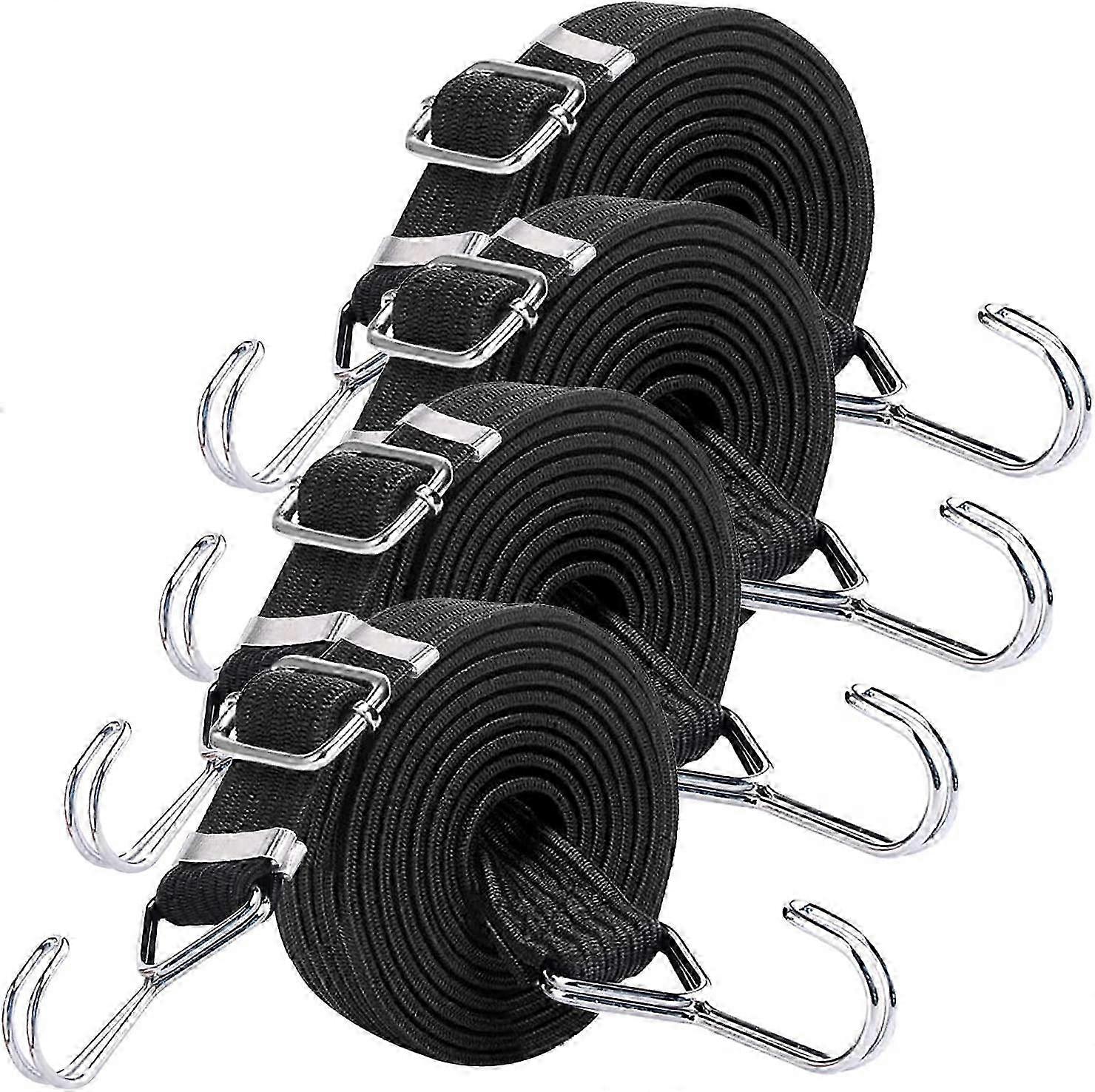 4 Pieces Bungee Cords with Hooks, 2 m Bungee Cords With Hooks with hooks, bicycle, car transport Edition 527