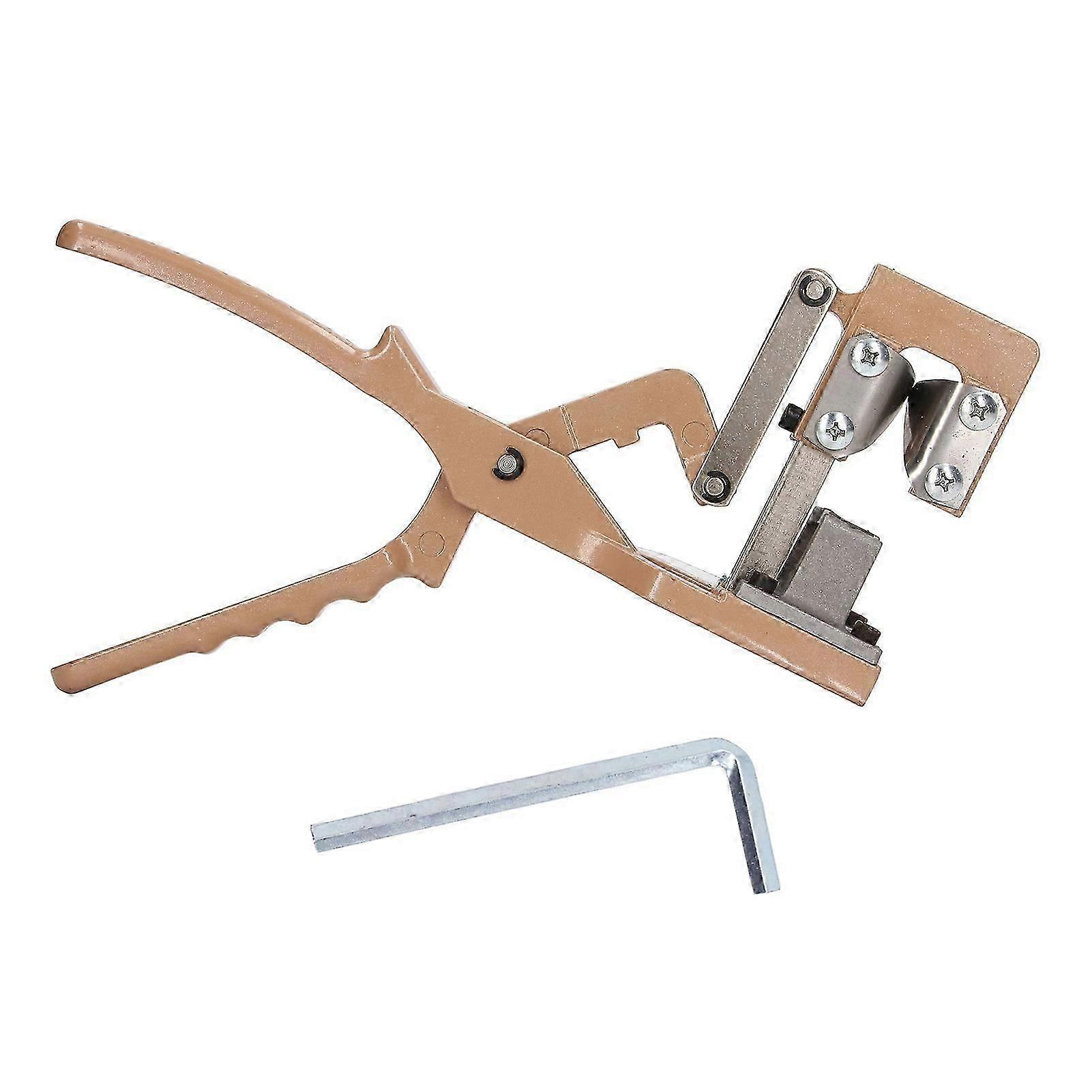 Gray Multifunctional Grafting Scissors Non Slip V Shape Cutting Grafting Pruner Tool for Garden Farm