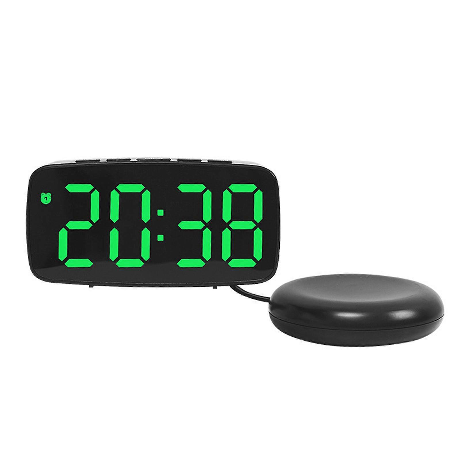 Digital Clock LED Display Adjustment Brightness Home Study Essential with Vibrator Bedside Clock  01