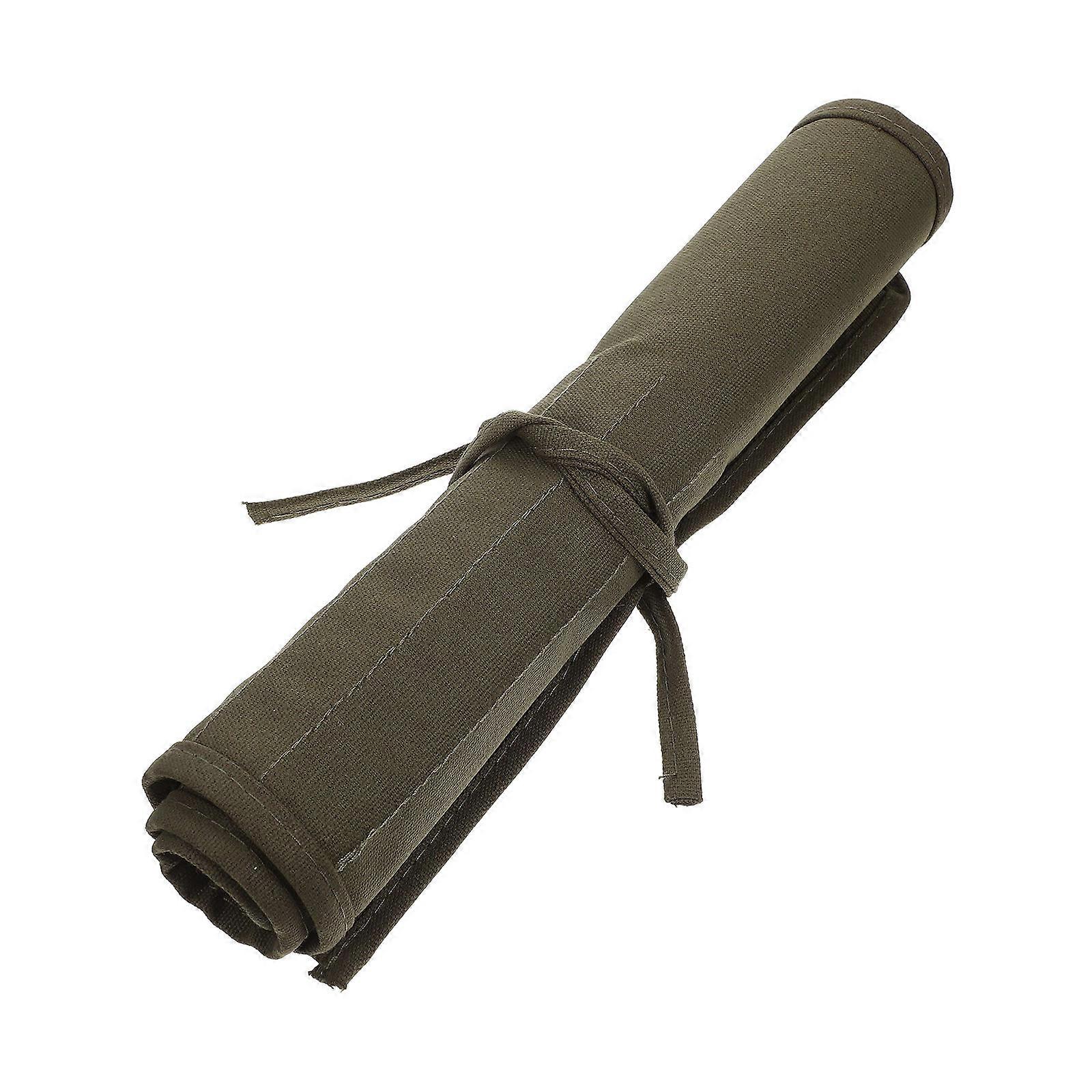 Paint Brush Holder Canvas Roll for Storage Use with 30 Pockets