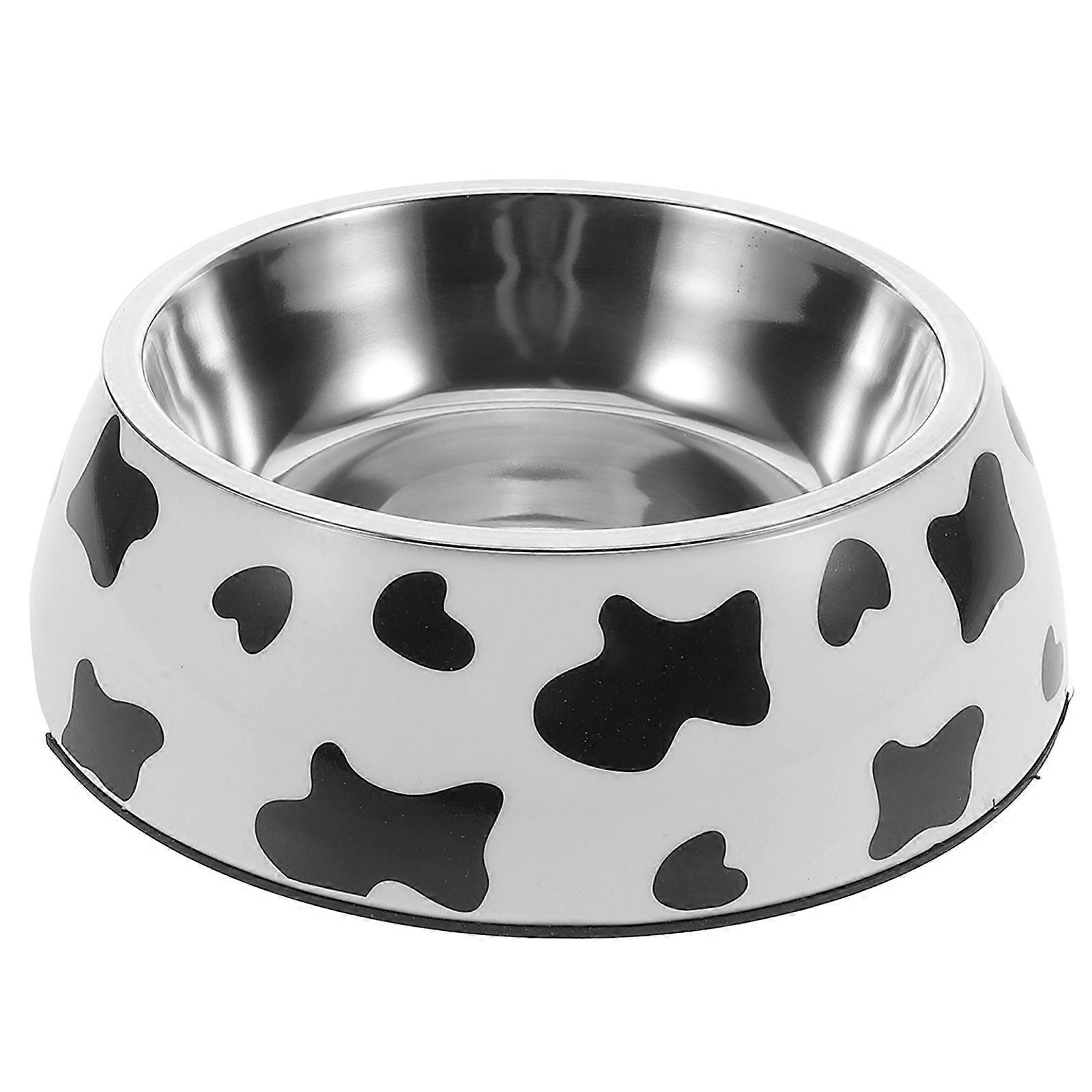 Durable Dog Feeding Bowl, Small Sized Stainless Steel with Noise Reducing Technology
