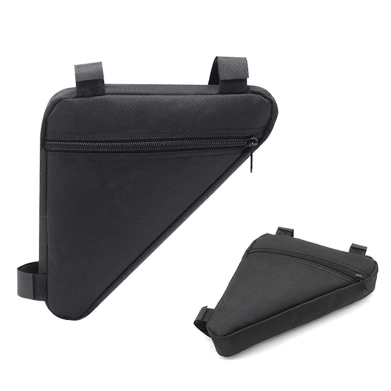 2 Pieces Triangular Storage Bag, Bicycle Frame Bag, Bicycle Accessories, Water Resistant Storage Bag