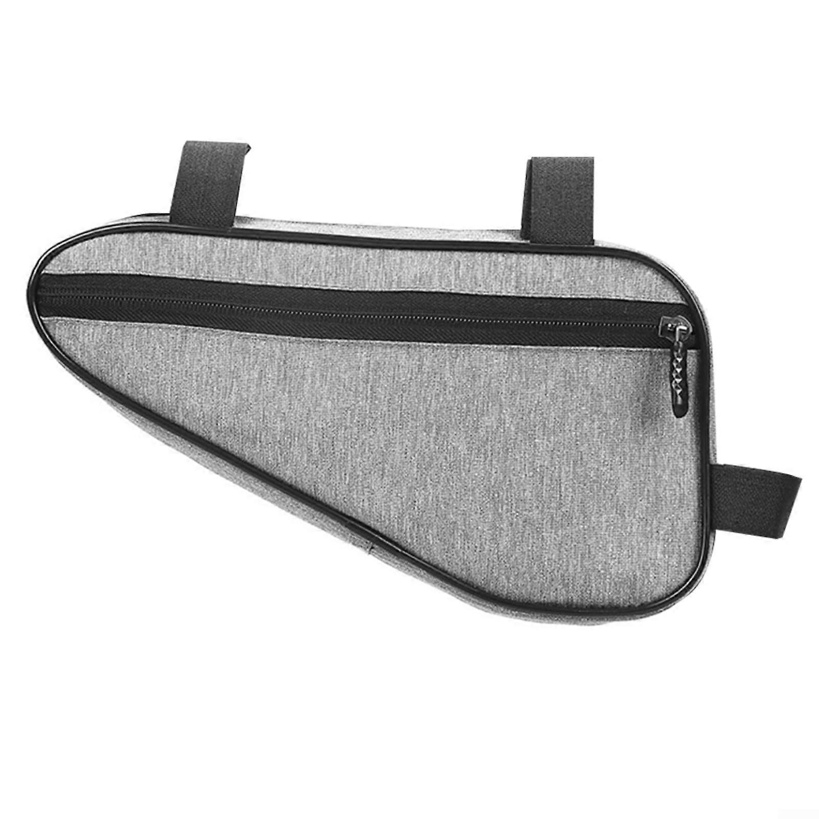 Practical Triangular Bike Bag Waterproof Frame Lightweight Bicycle Accessory for Mountain and Road Bikes - Gray