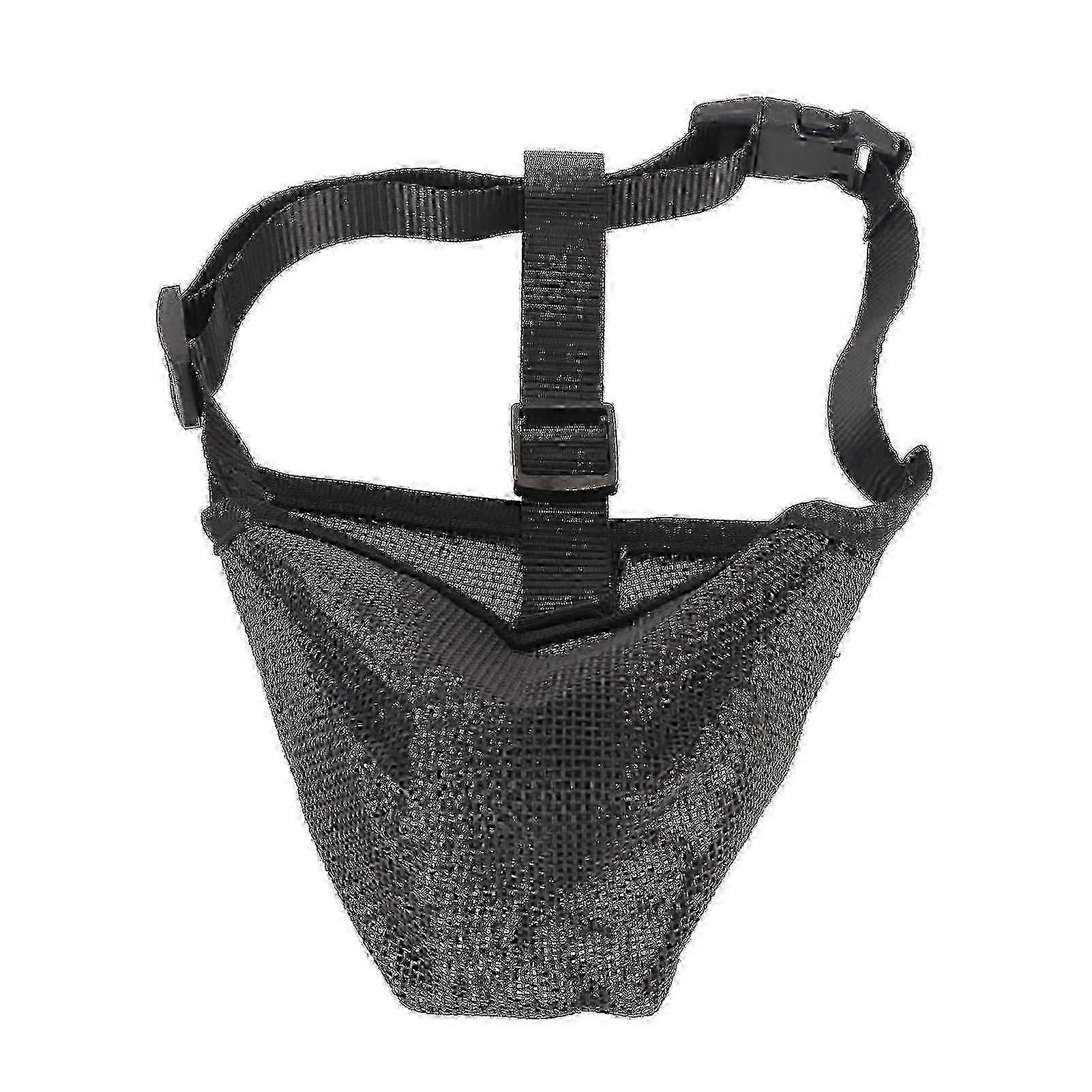 Breathable Adjustable Dog Muzzle - Mesh Covered Muzzle for Biting Chewing Licking Barking