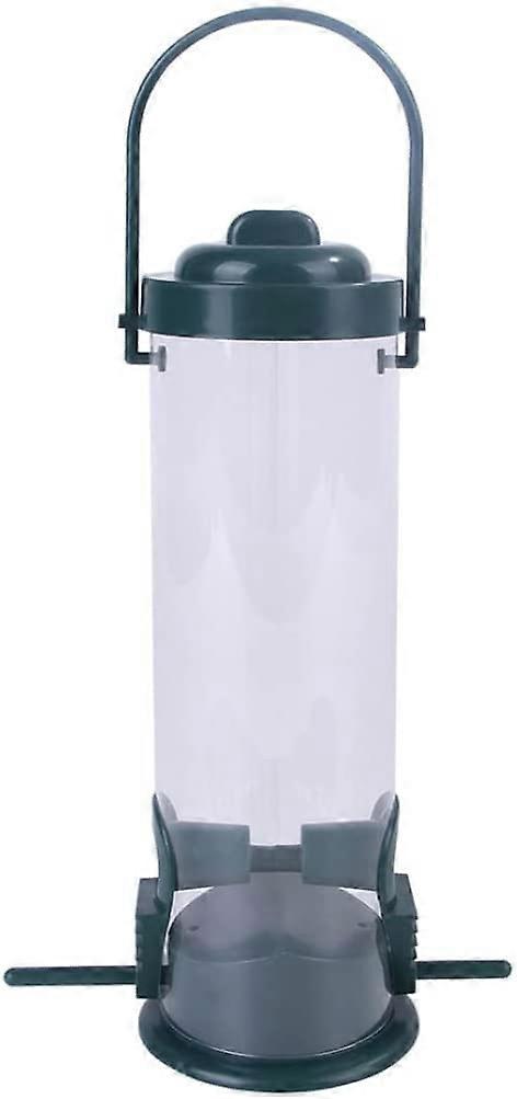 Bird Feeder Hanging Seed Holder Automatic Plastic Dispenser For Wild Birds Outdoors Durable Practical Design