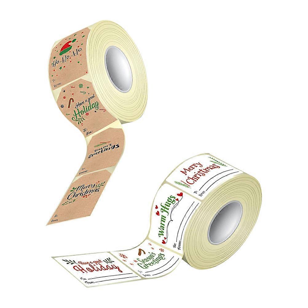 Adhesive Labels Multi-Colored Bakery Owners present Packing Sticker 2 Rolls