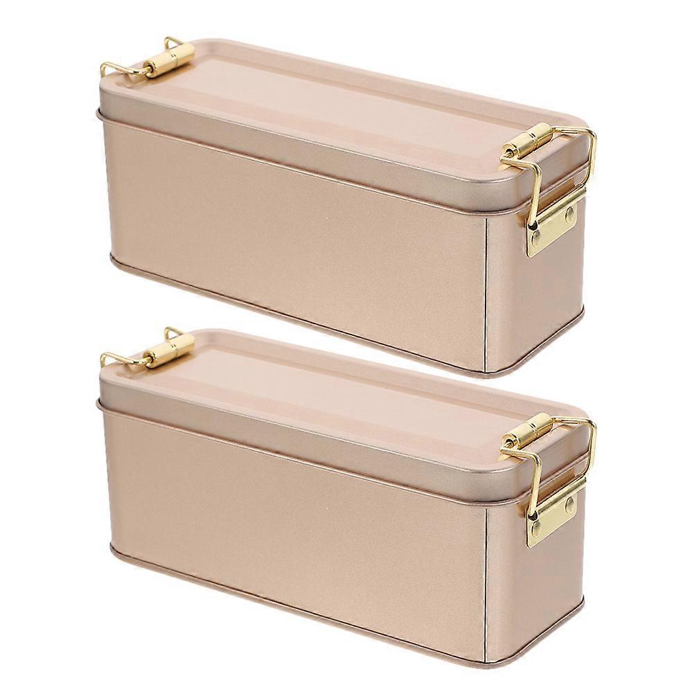 Retro Tinplate Airtight Cookie Storage Box Set for Sweets, Snacks & Tea – Decorative Home Organization Container for Travel & Daily Use