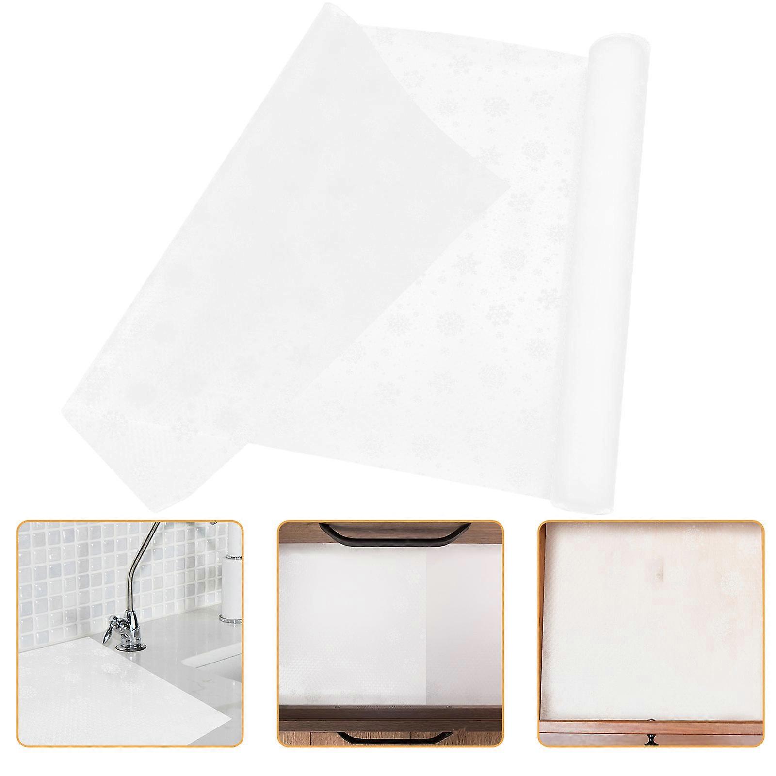 Cabinet Shelf Liner Non-Adhesive Drawer Liner Moisture-Proof Cuttable 300x45x0.15cm 1 Roll