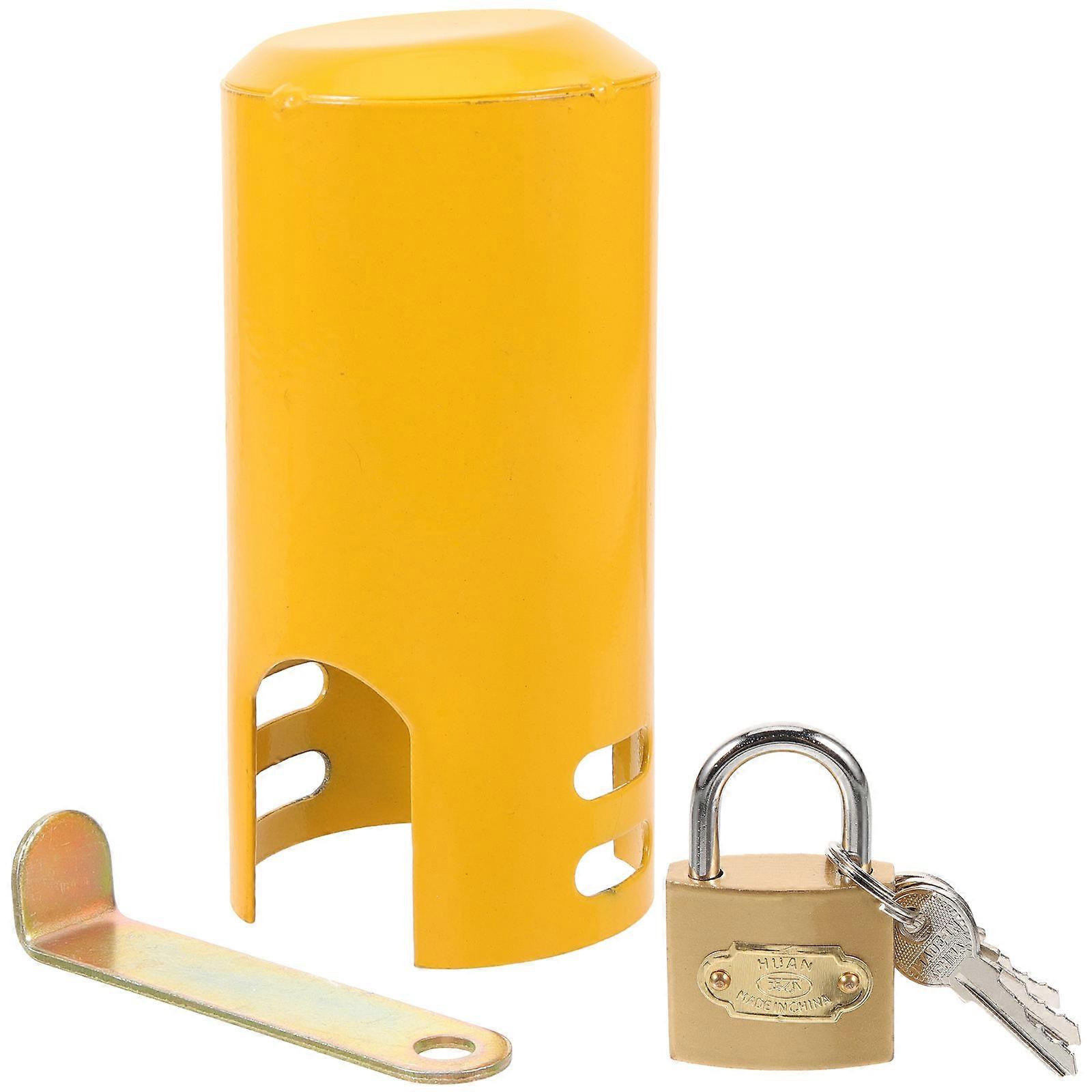 Faucet Lock Metal Rust-Proof For Public Places 4.9X2.4X2.4in 1 Set