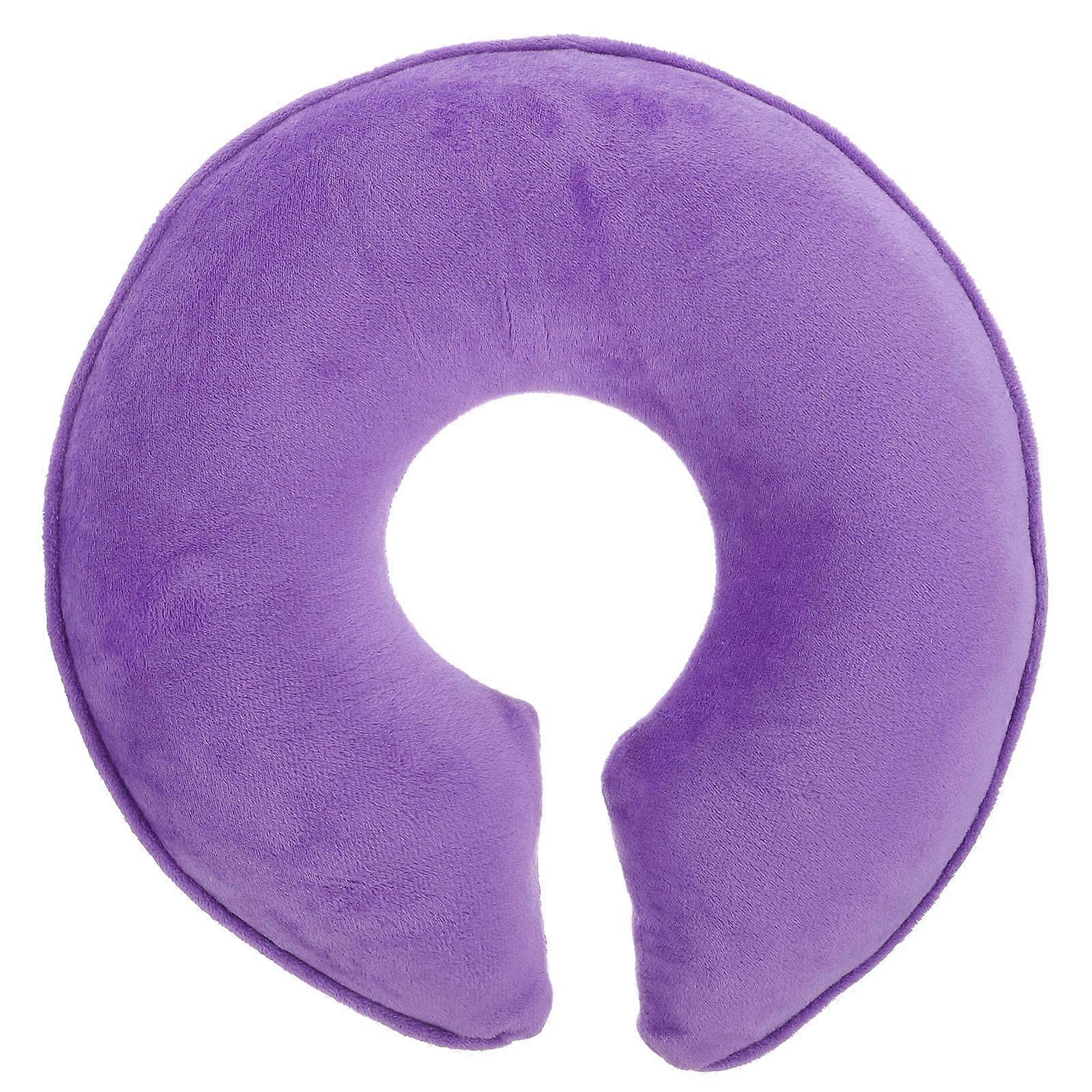 כרית פנים בצורת U כרית צוואר בצורת U משפחתית סגולה 30x30 ס"מ 1 יחידות