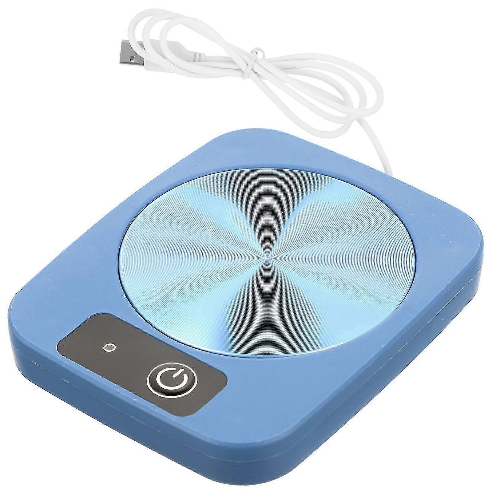 Household Mug Warmer Tabletop Coffee Warmer Practical Heating Cup Plate Blue