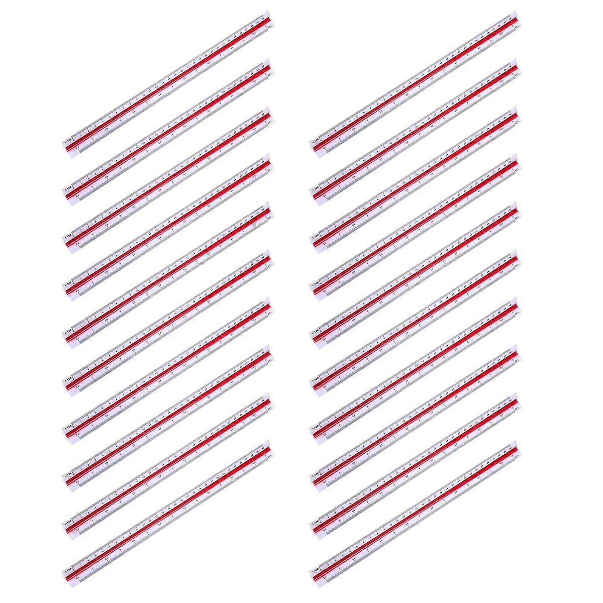 1:20 1:25 1:50 1:75 1:100 1:125 Plastic Triangular Scale Ruler