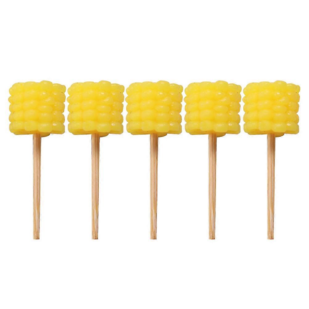 Artifcial Corn Decorative Corn Restaurant Display General Users Yellow 4.00X1.50X1.50CM Shooting Props 5Pack