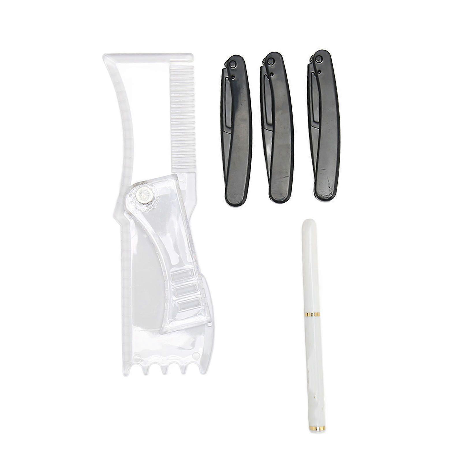 2025 Latest Model Transparent Beard Shaping Tool Template Manual Beard Trimmer...