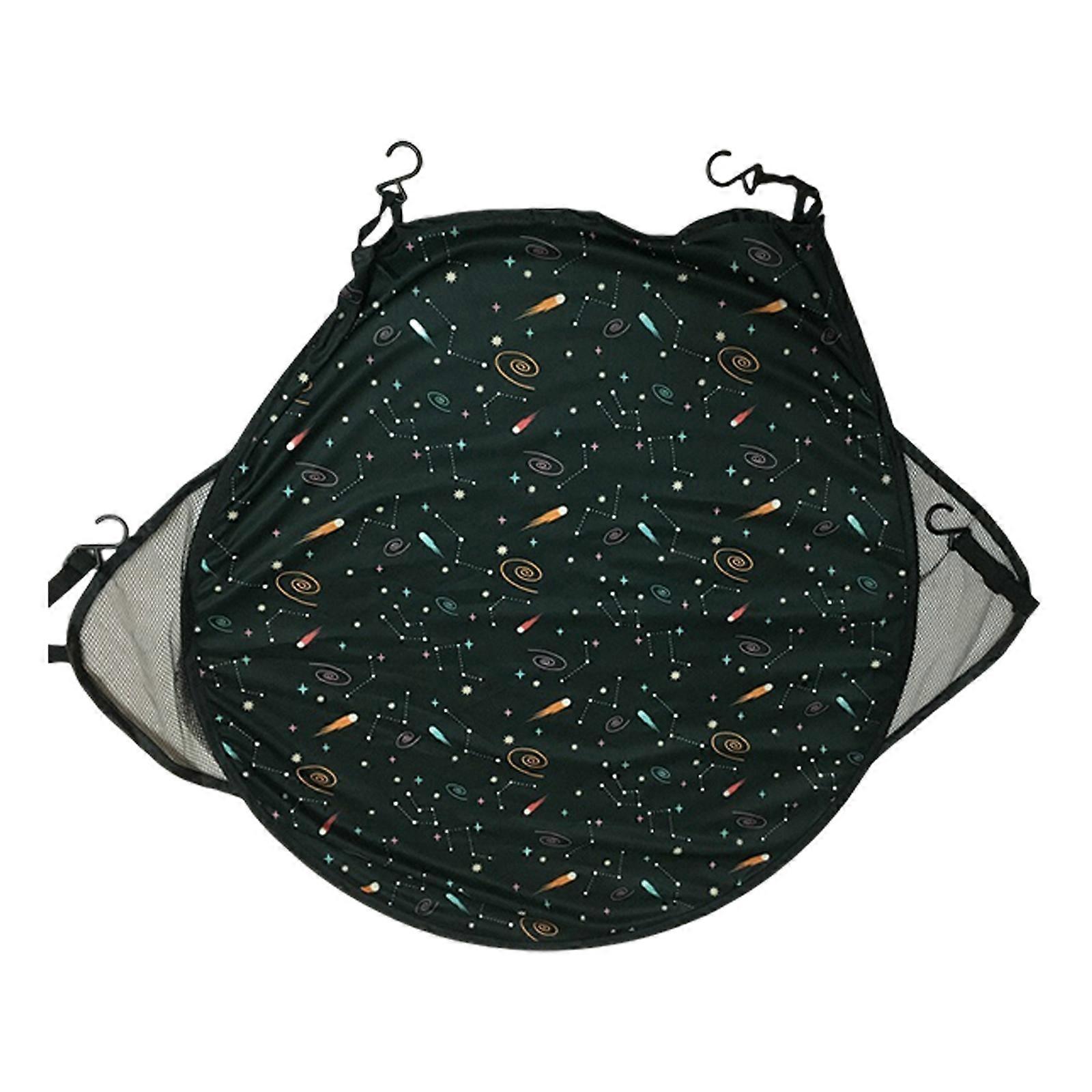 Adjustable Strollers Sunshade Canopy Protections Cover Large Coverage Water Proofing Polyester Fabric for Baby Strollers Planet
