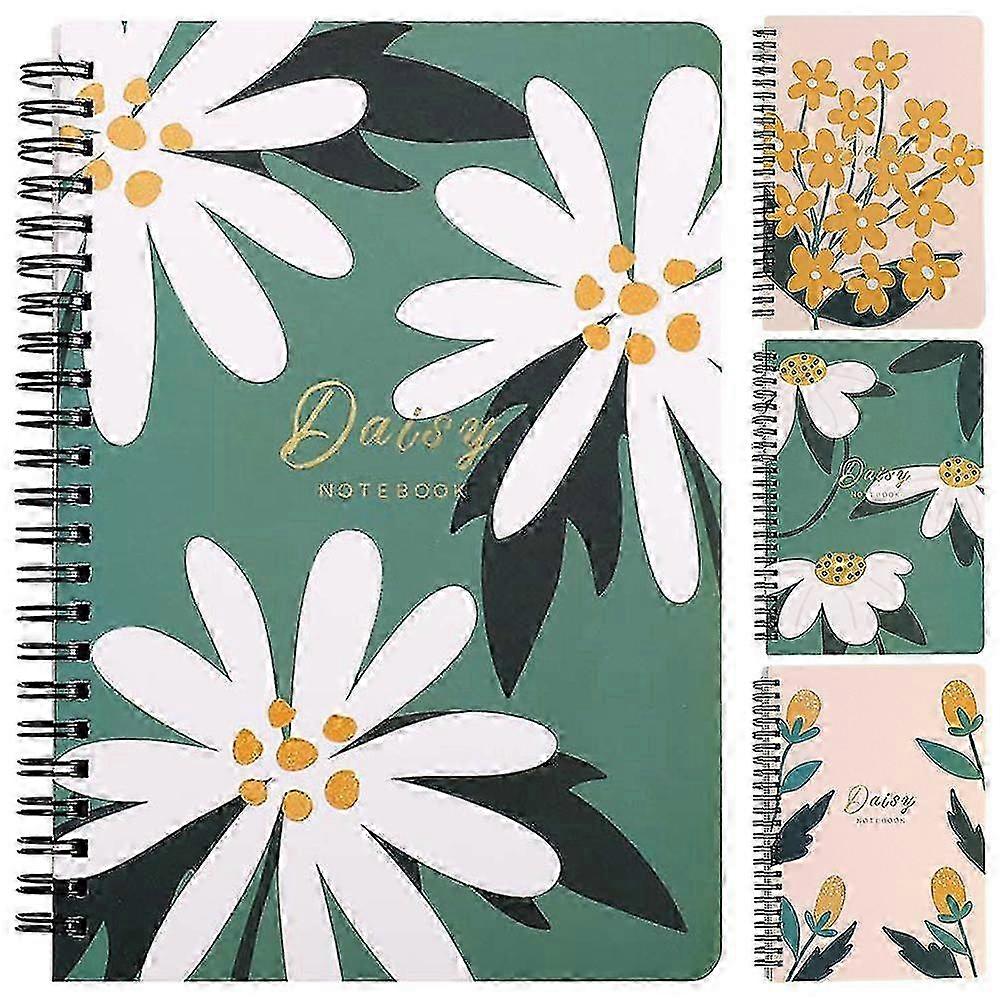 4 Books of Delicate Spiral Notebooks for Writing