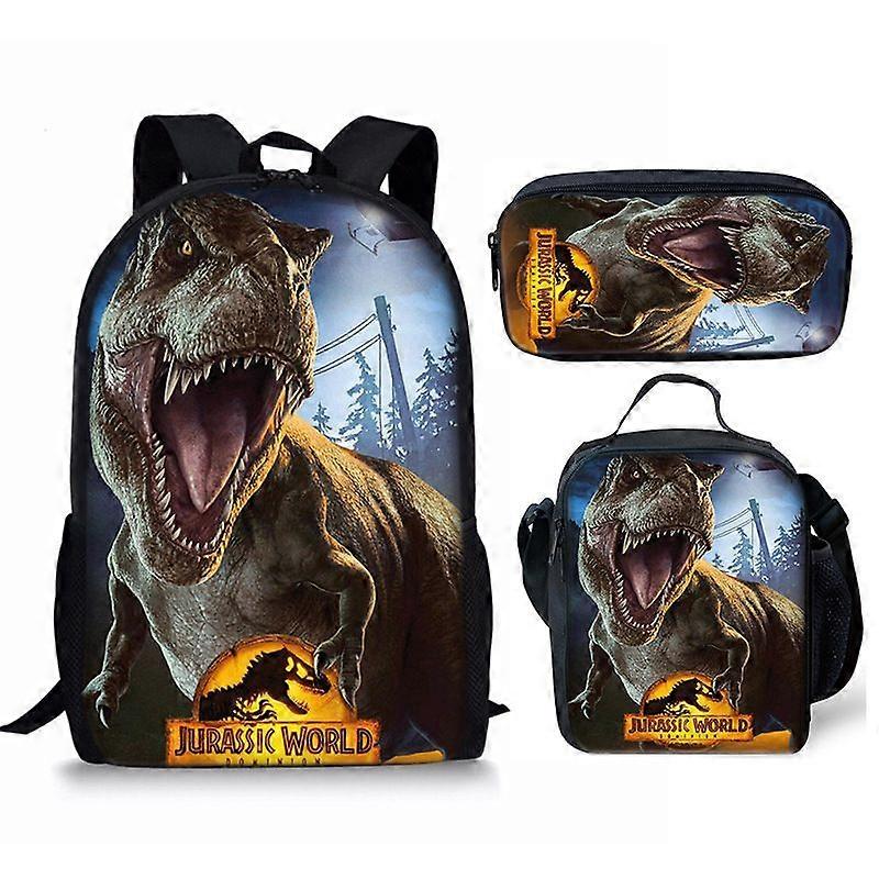 Student backpack three piece set cartoon backpack