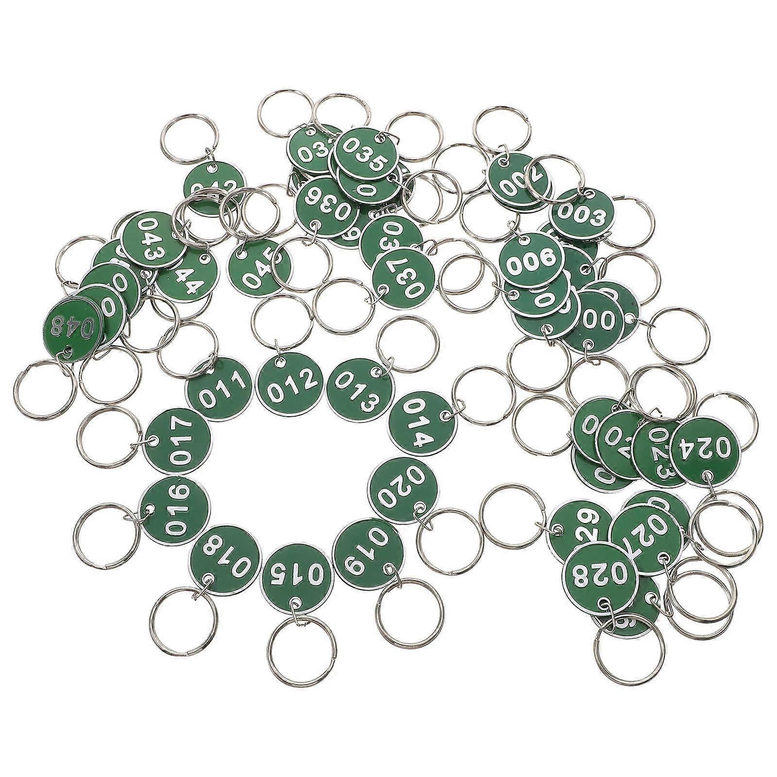 Luggage ID Tags for Key Bunches, Key Cabinets and Pet Labels, Durable Numbered Plates