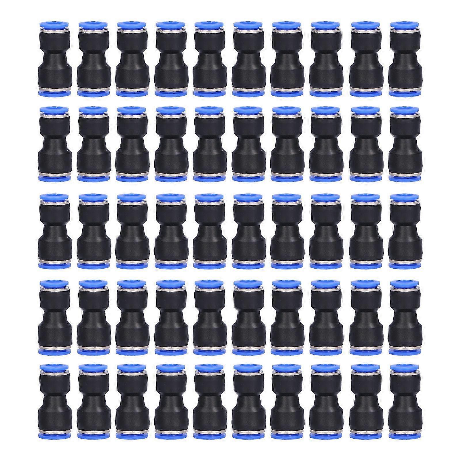 50Pcs Pneumatic Reducing Connector Straight Push in Reducer Fittings for Air Tubing