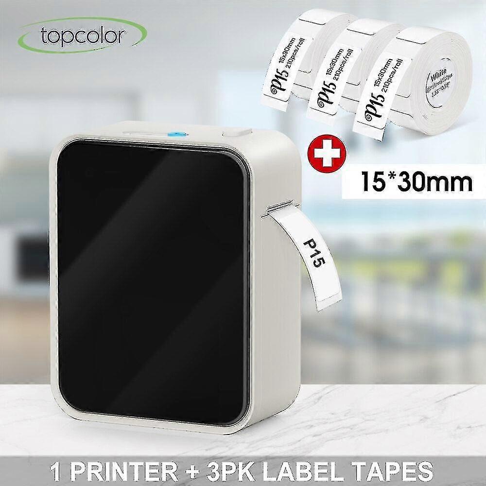 Portable label maker P15 Bluetooth thermal printer wireless mini label printer suitable for certain brand