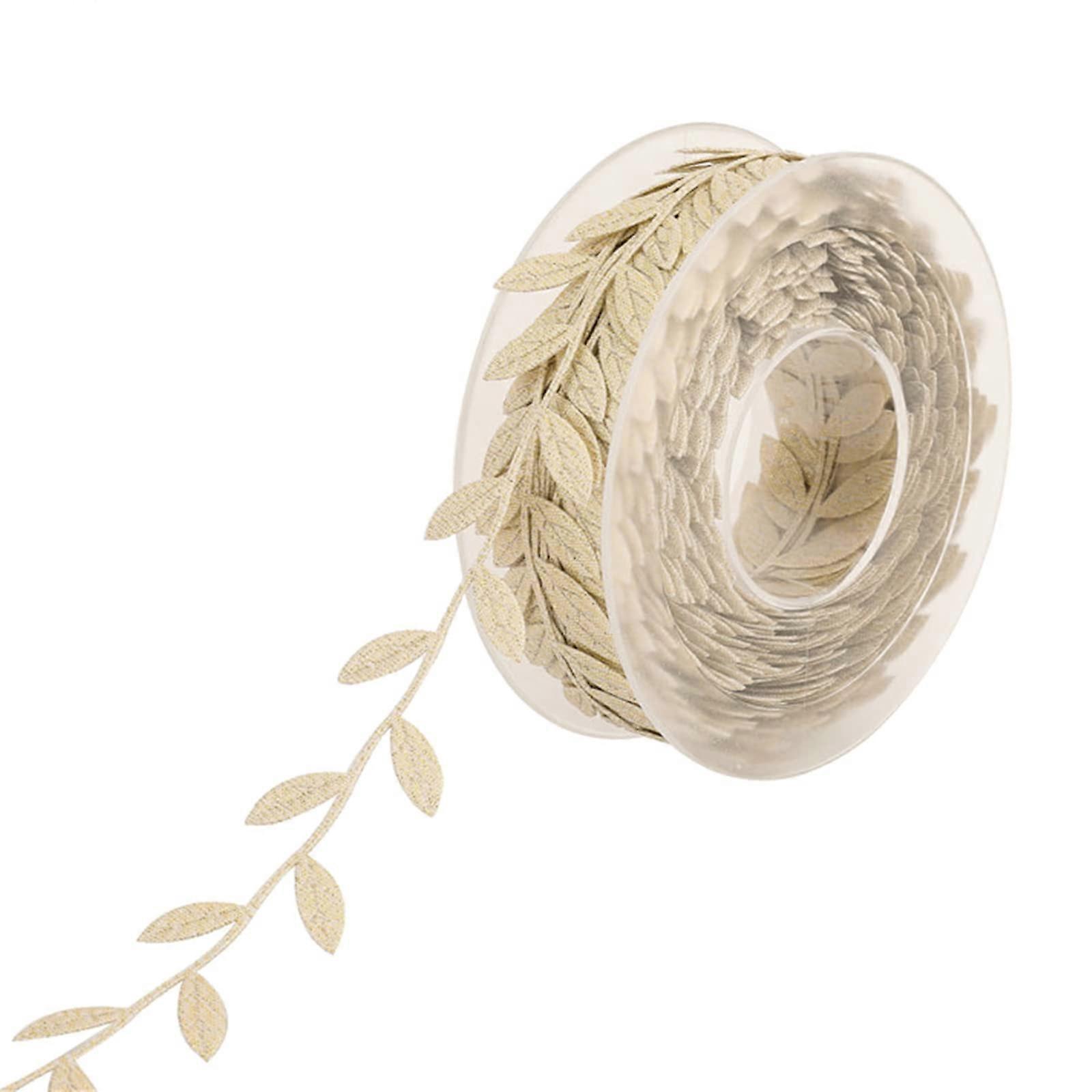 1 artificial hanging plant leaves vine ribbon leaf tendril trim foliage rattan wreath greenery vine ribbon decor gold