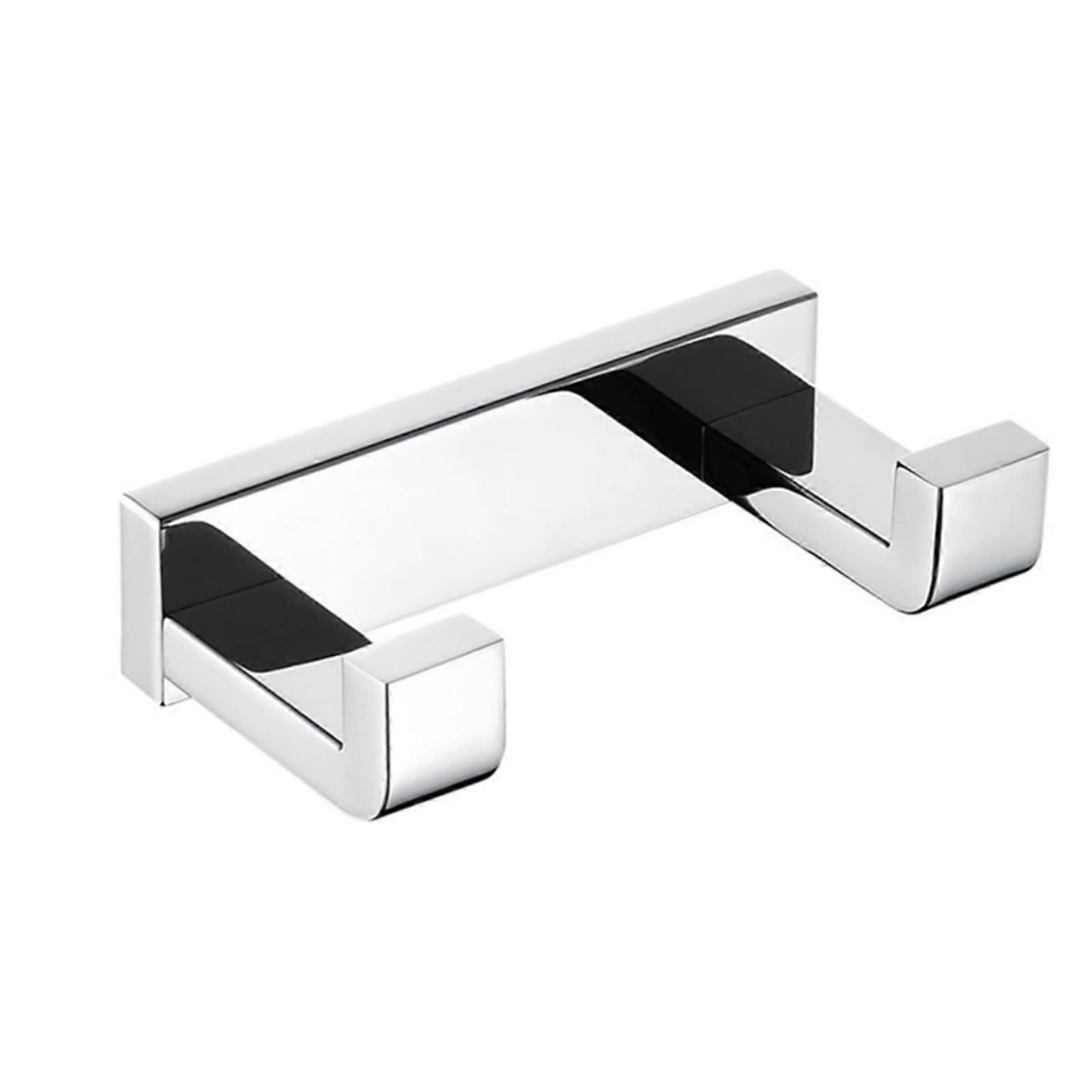 Wall Double Hook Stainless Steel Multipurpose Waterproof Easy Installation