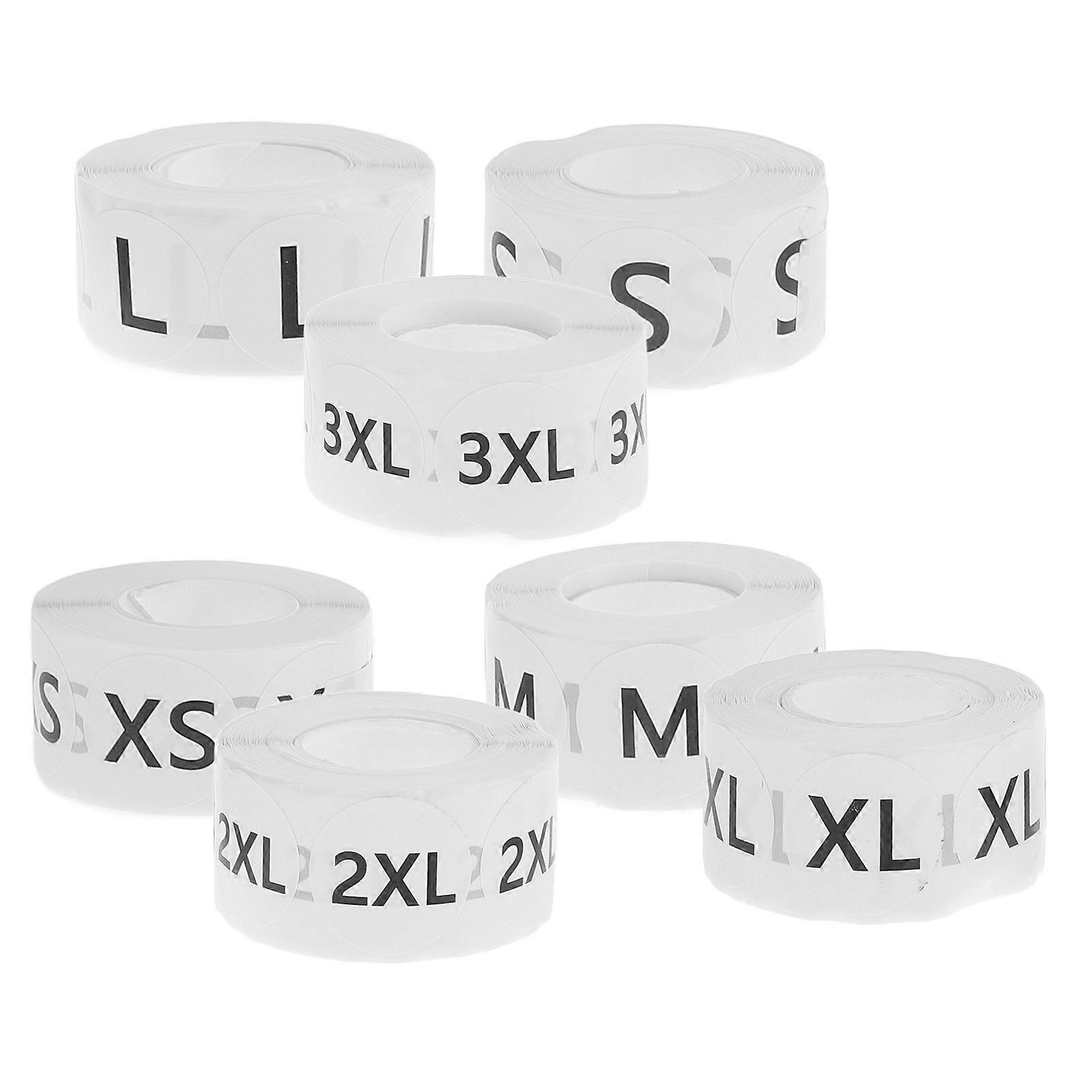 Moving Labels for Retail Business Self-Adhesive Backing 7 Rolls Black