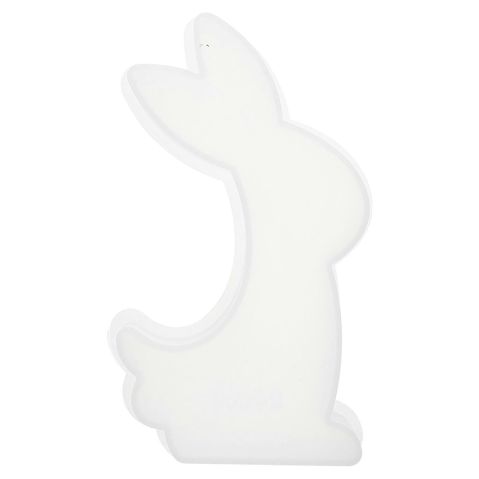 Cute Animal Molds Silicone Bunny Mold Diy Crafts Mold Easter Rabbit Shaped 1Set