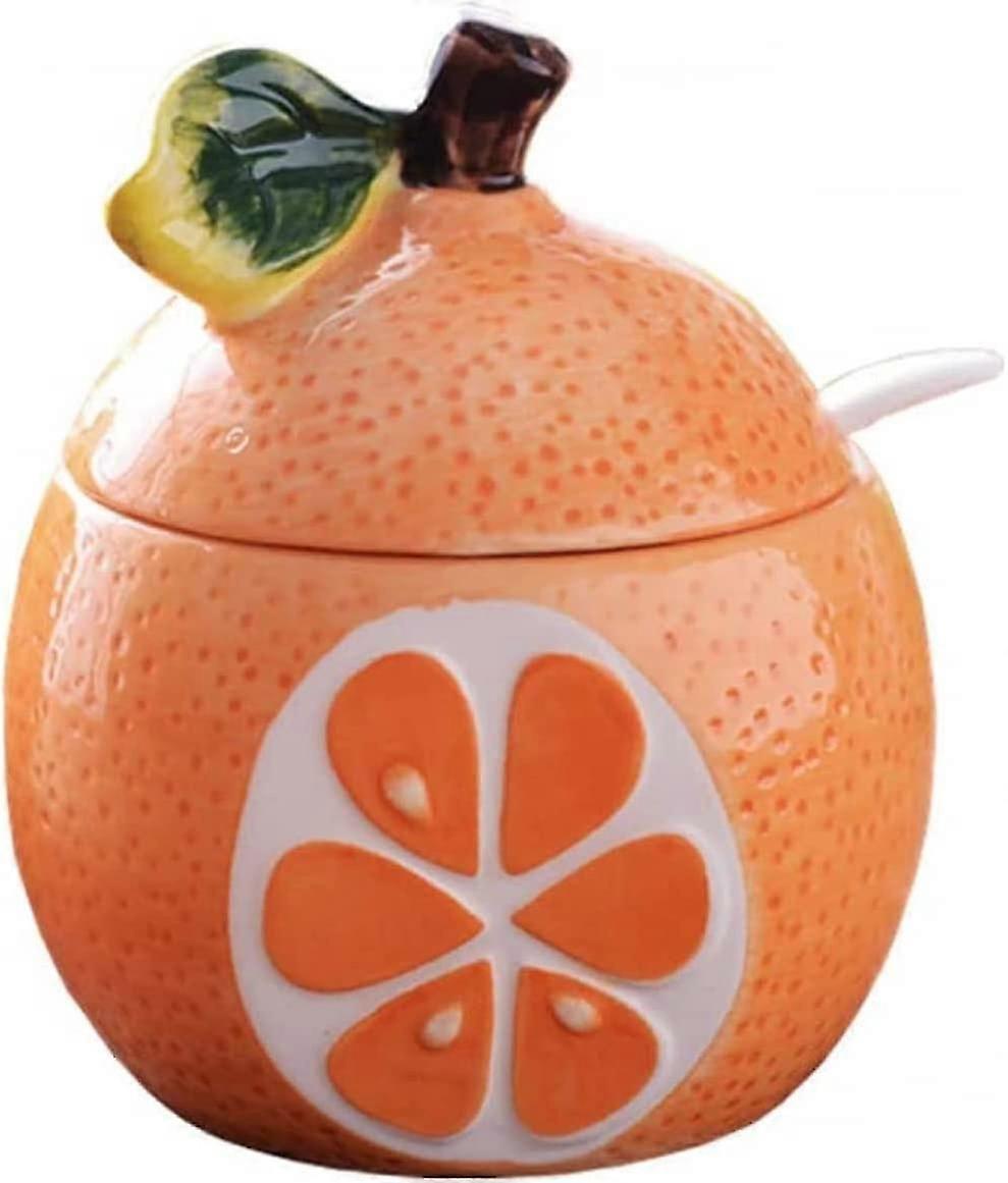 250ml Fruit-Shaped Spice Jar with Spoon - Charming UK Kitchen Storage