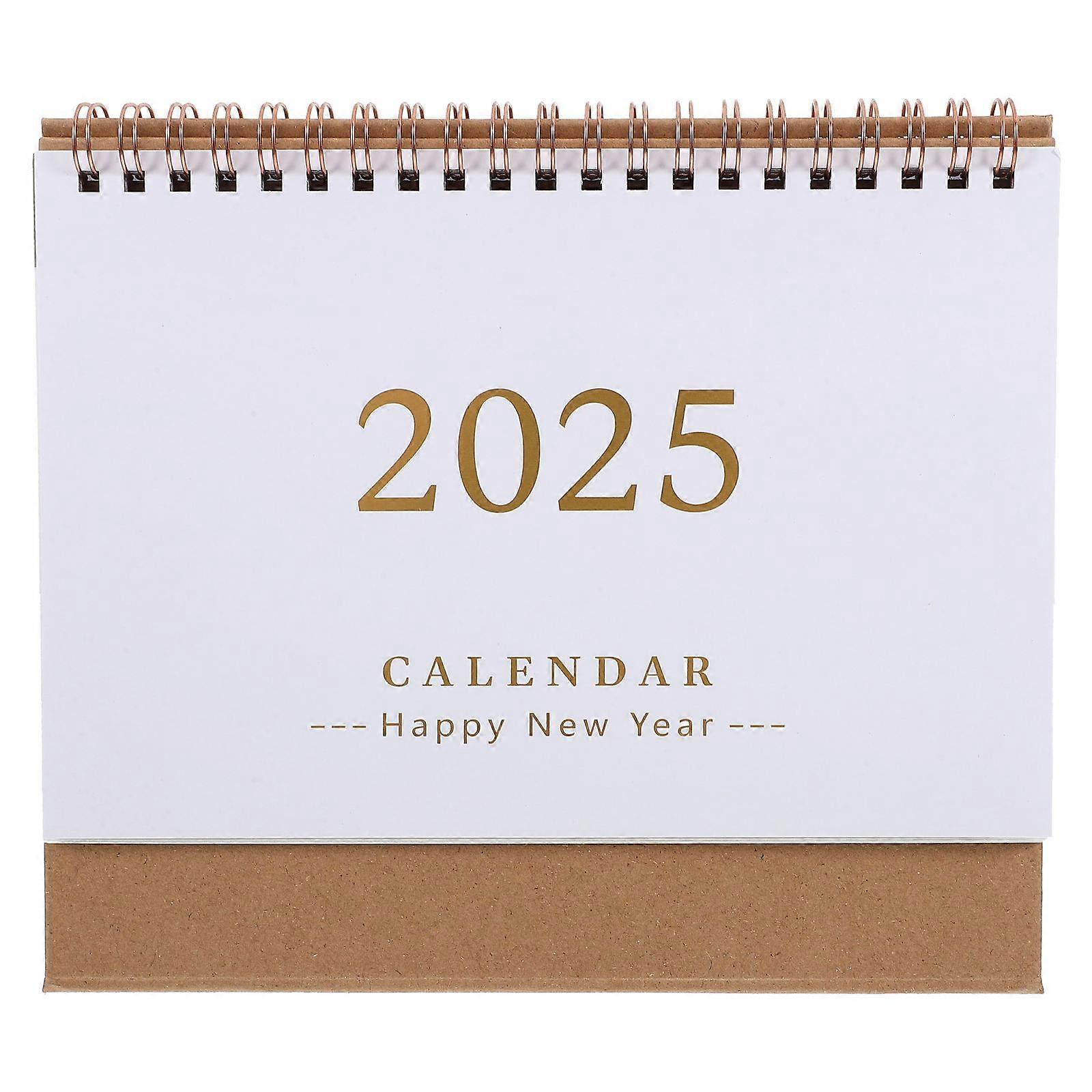 Daily Calendar For Desk Paper Calendar Decor Minimalist Style Manual Date Change Home Use 19.00X16.50X8.00CM 1Pcs