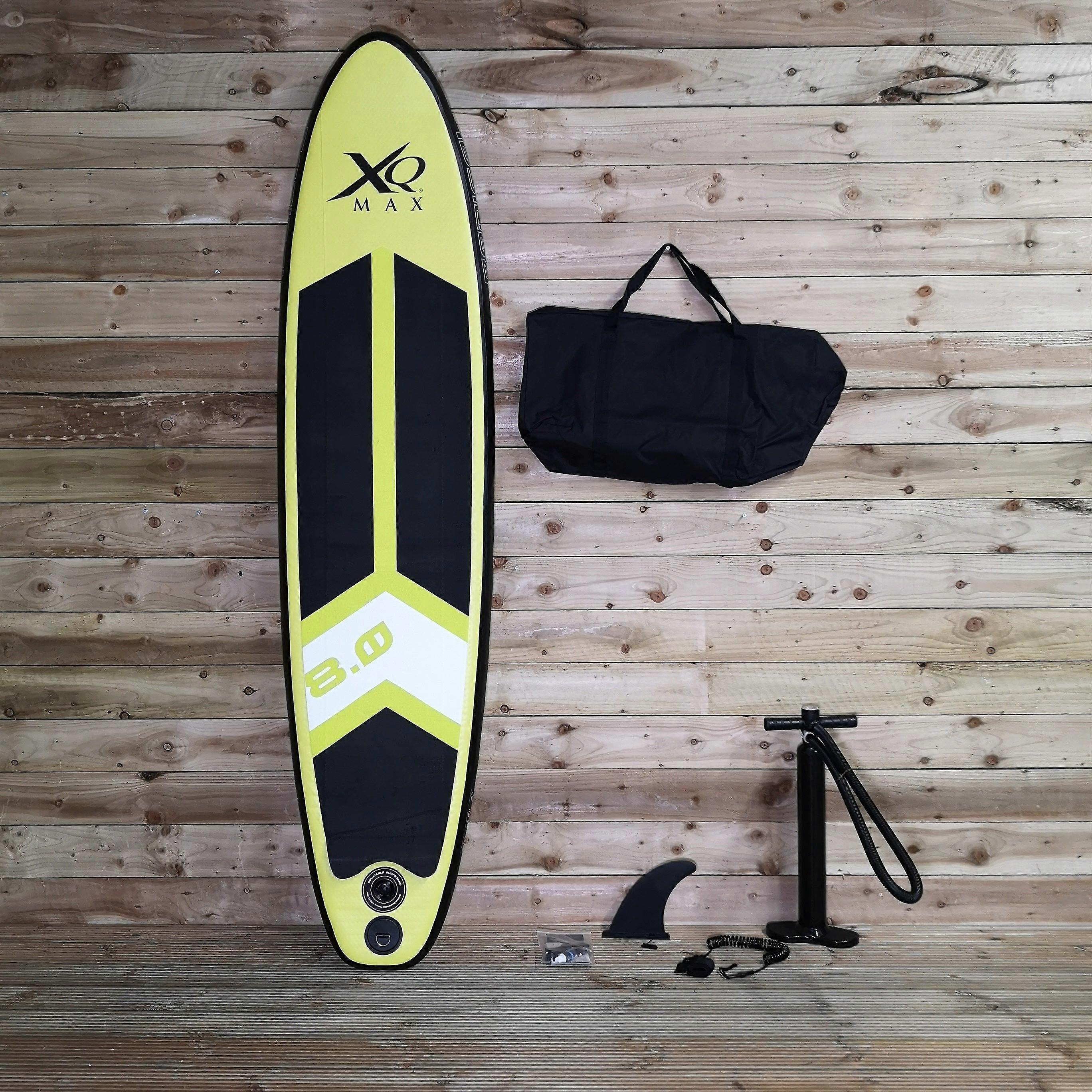 8Ft Xq Max Surf Sup Inflatable Paddle Board & Kit In Lime
