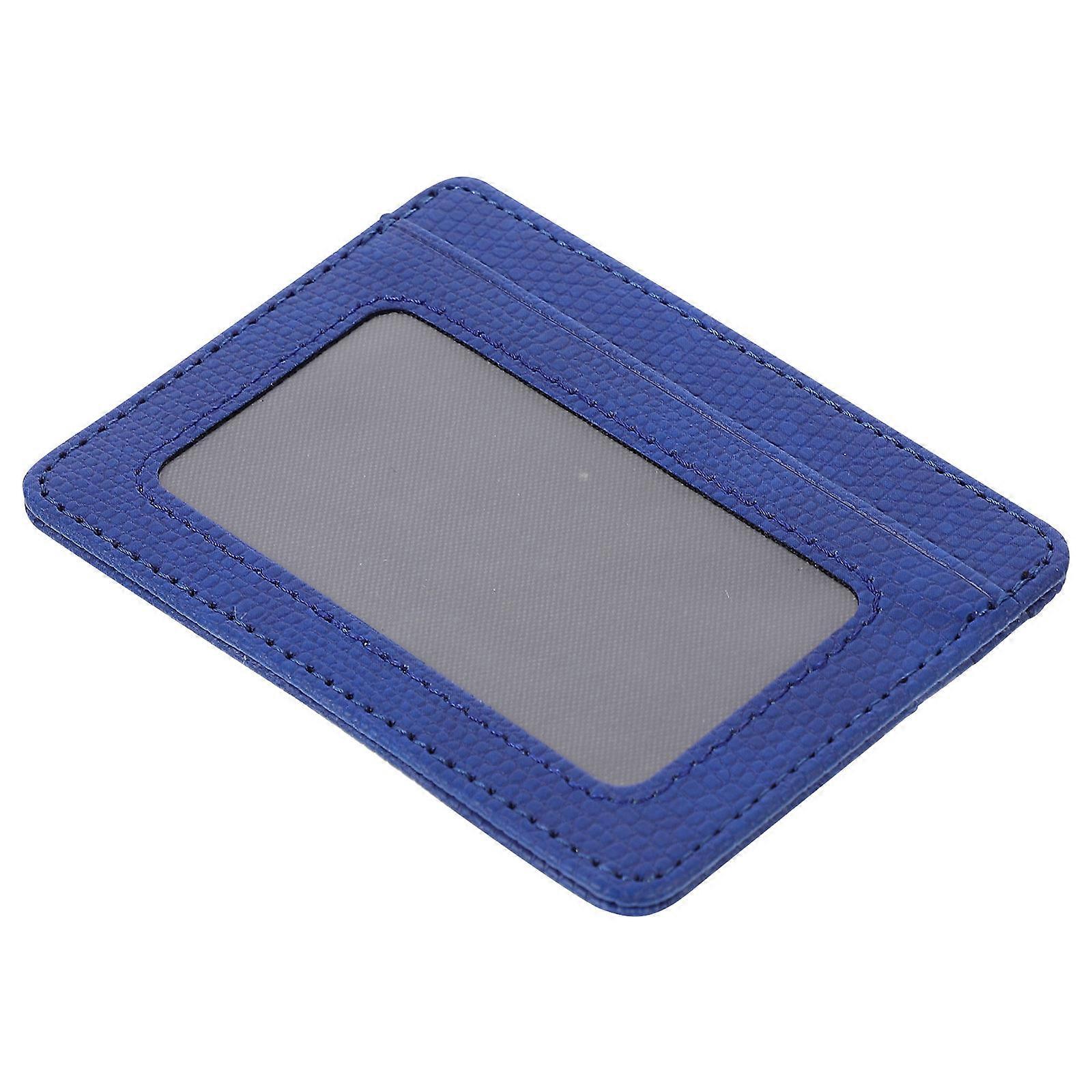 1pc PU Grain ID Card Cover Practical Credit Card Sleeve