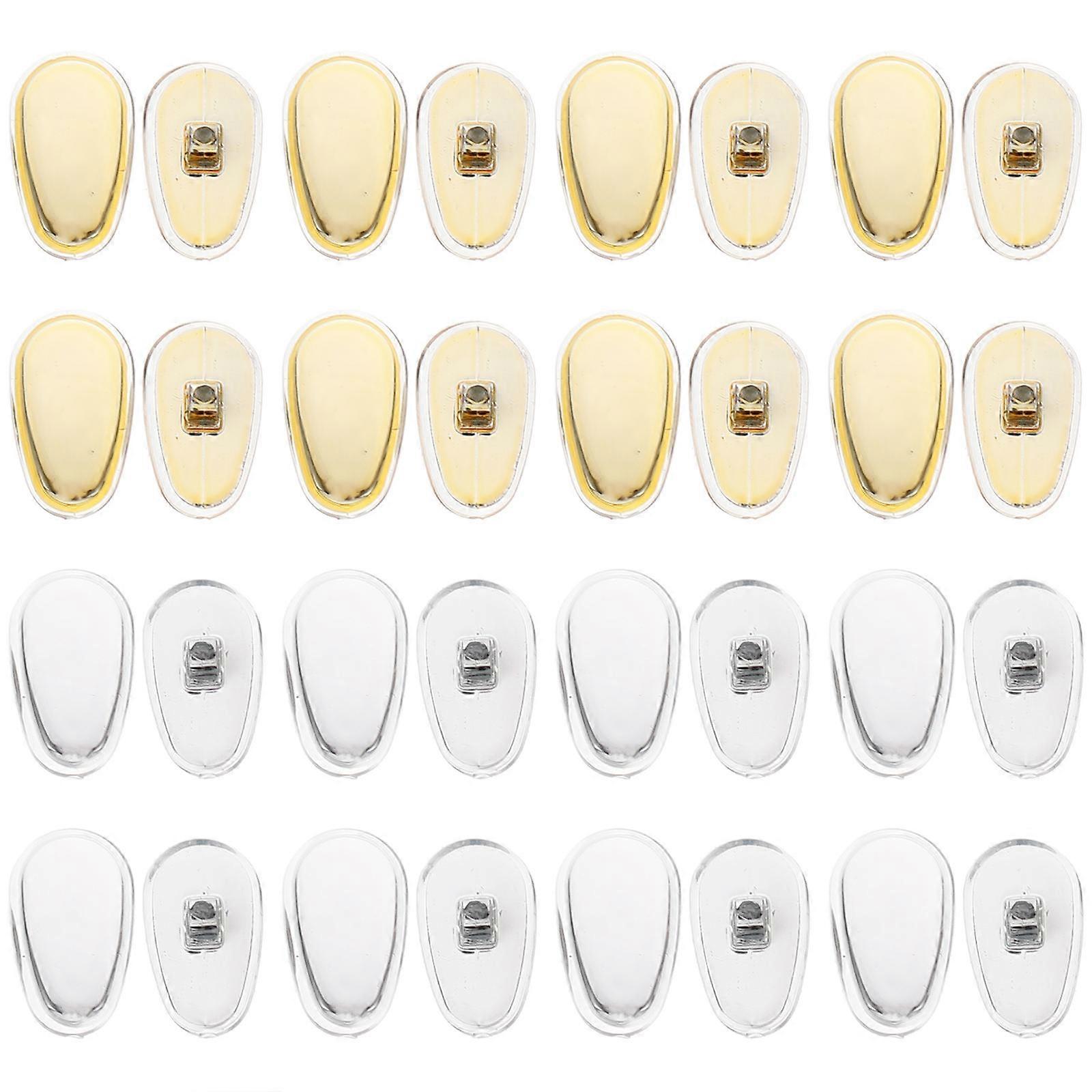 16 Pairs Nose Pads for Eyeglasses Slide in Nose Pads Glasses Accessories