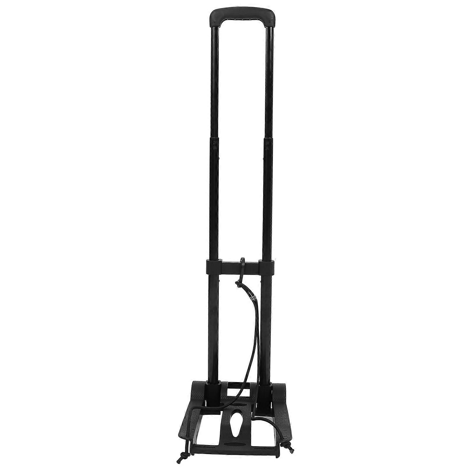 Foldable Luggage Cart Hand Trolley Luggage Cart For Shopping Traveling Stable Design Black 96.00X32.00X23.00CM Portable 1Set