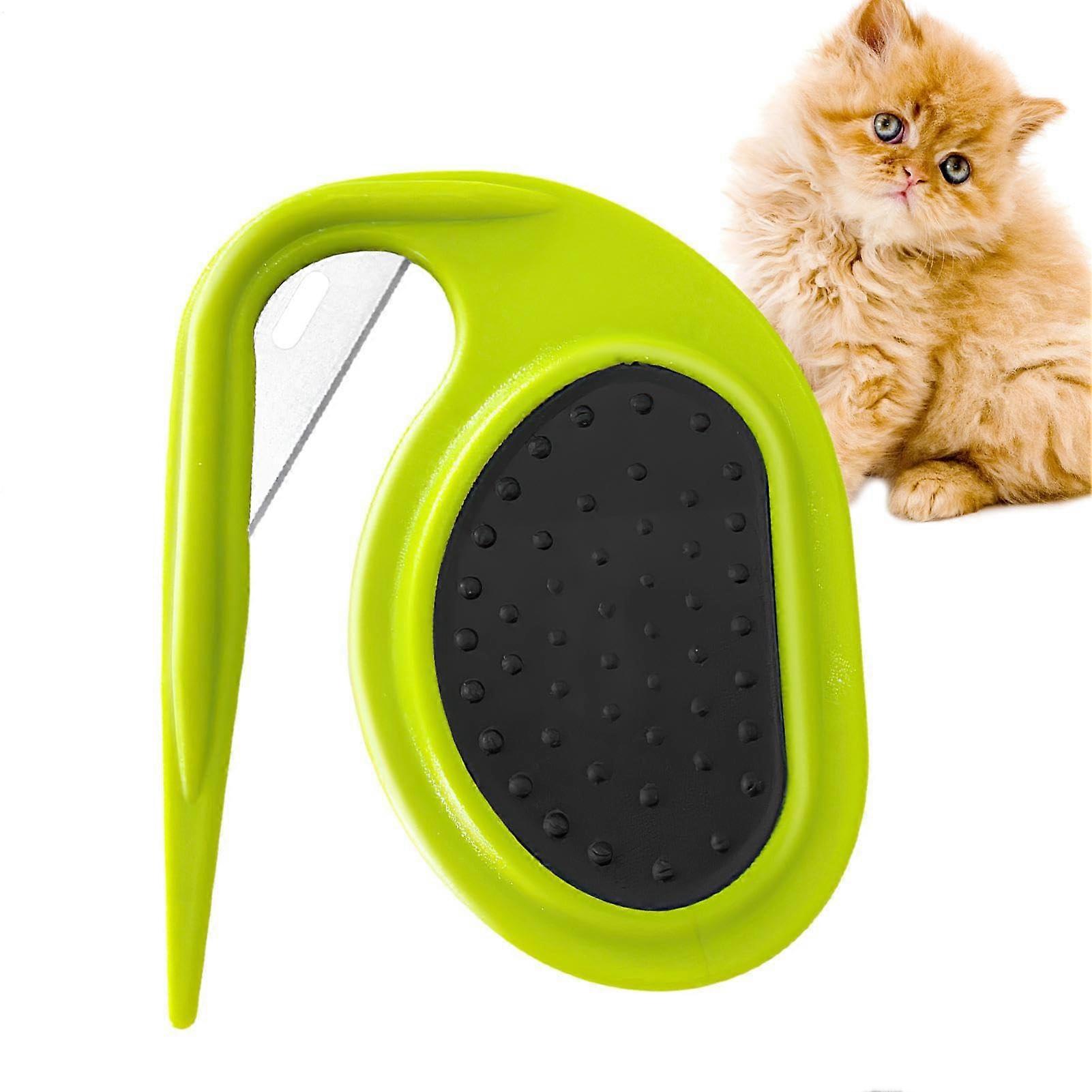 Knot Comb for Cats Cat Knot Remover, AntiSlip Stainless Steel with Sharp Hook