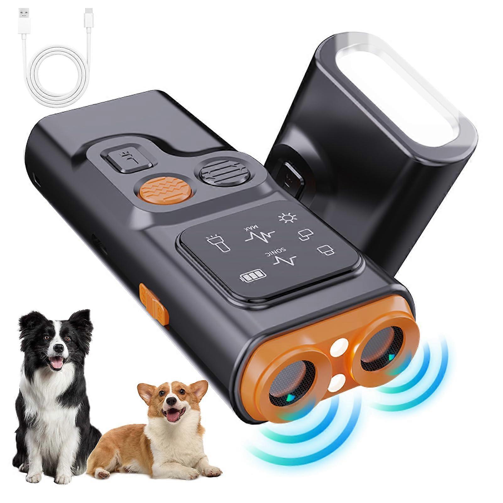 Anti Barking Device for Dogs with Ultrasonic Technology, LED Torch, HD Display, and Behavior Correction Features