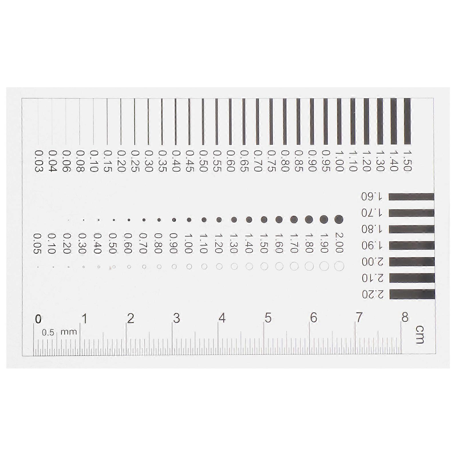 Transparent Precision Measurement Ruler for Flaw Detection – High Performance Film Tool for Dot, Line, and Crack Inspection – Easy to Use