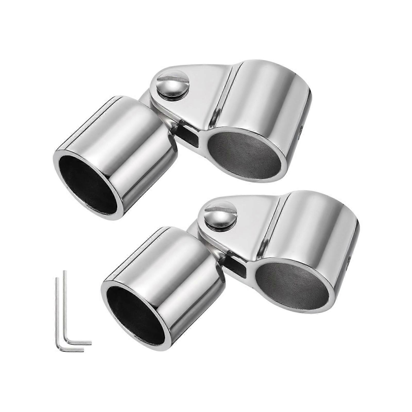 2 Pieces 22mm Jaw Slide & Eye End Bimini Top Hardware Set - Easy Installation, Heavy - Duty Marine Boat Replacement Parts for Durable Shade Structure
