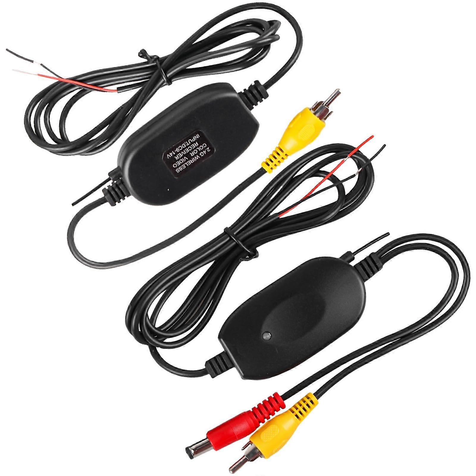 2.4G Wireless Video Transmitter and Receiver for Car, Reversing Camera Monitor