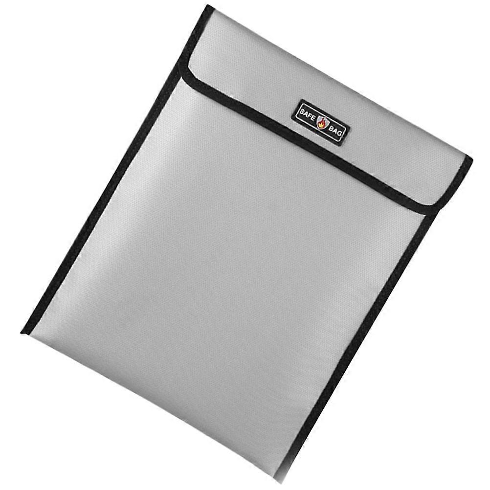 Waterproof Document Folder File Pouch Emergency Situations Silver 34x27.5cm 1Pcs