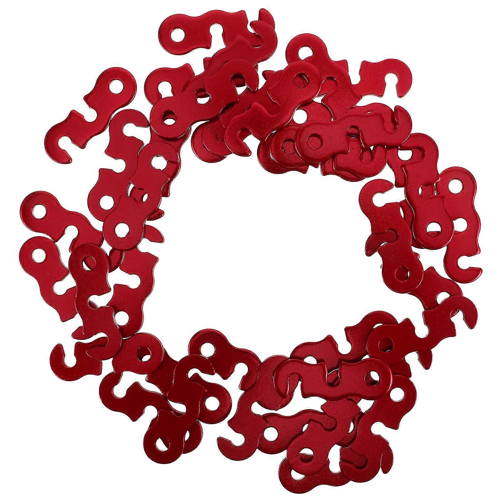 Rope Tensioner for Hanging Use with Red Aluminum Alloy Material Lightweight and Robust 40pcs