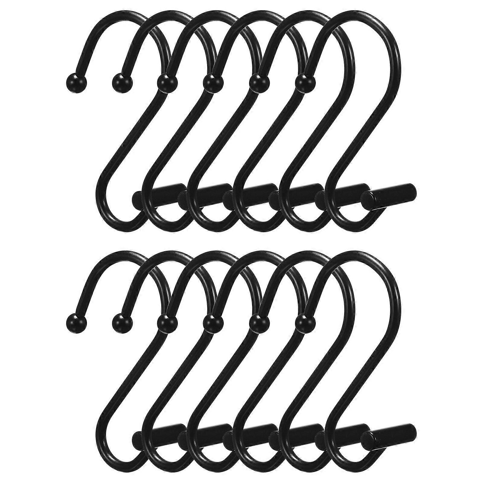 12pcs Decorative Curtain Hooks for Drapes – Sturdy Holdbacks for Bathroom, Kitchen & Bedroom – Easy to Install for Various Applications