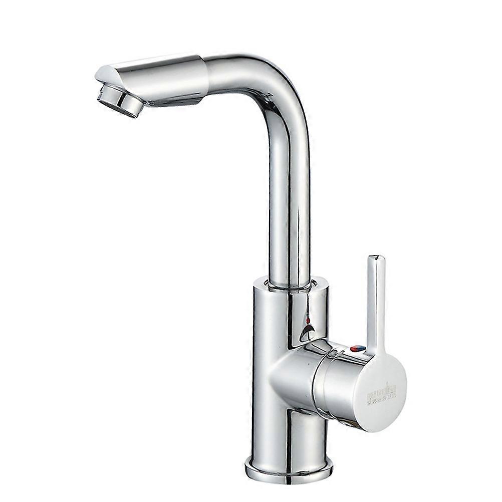 Kitchen Sink Faucet with Rotation Spout Made of Zinc Alloy in Silver Color for Kitchen Use 360 Degree