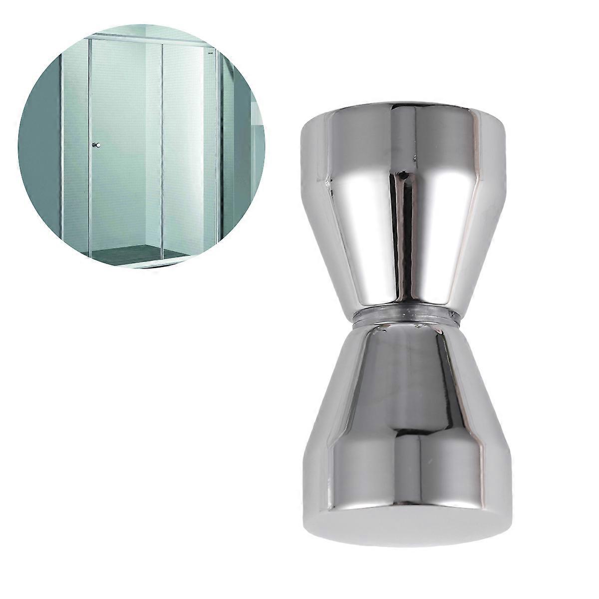 Aluminum Alloy Shower Door Handle 1 Set Sturdy Round Knob AY203
