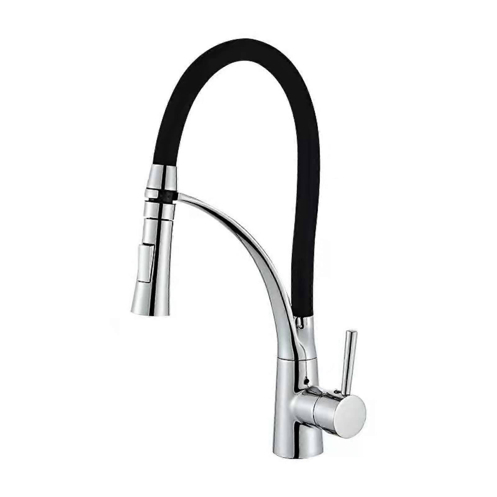 Kitchen Tap Full Copper, Hot And Cold, Pull-Out, Dual-Mode Water Outlet