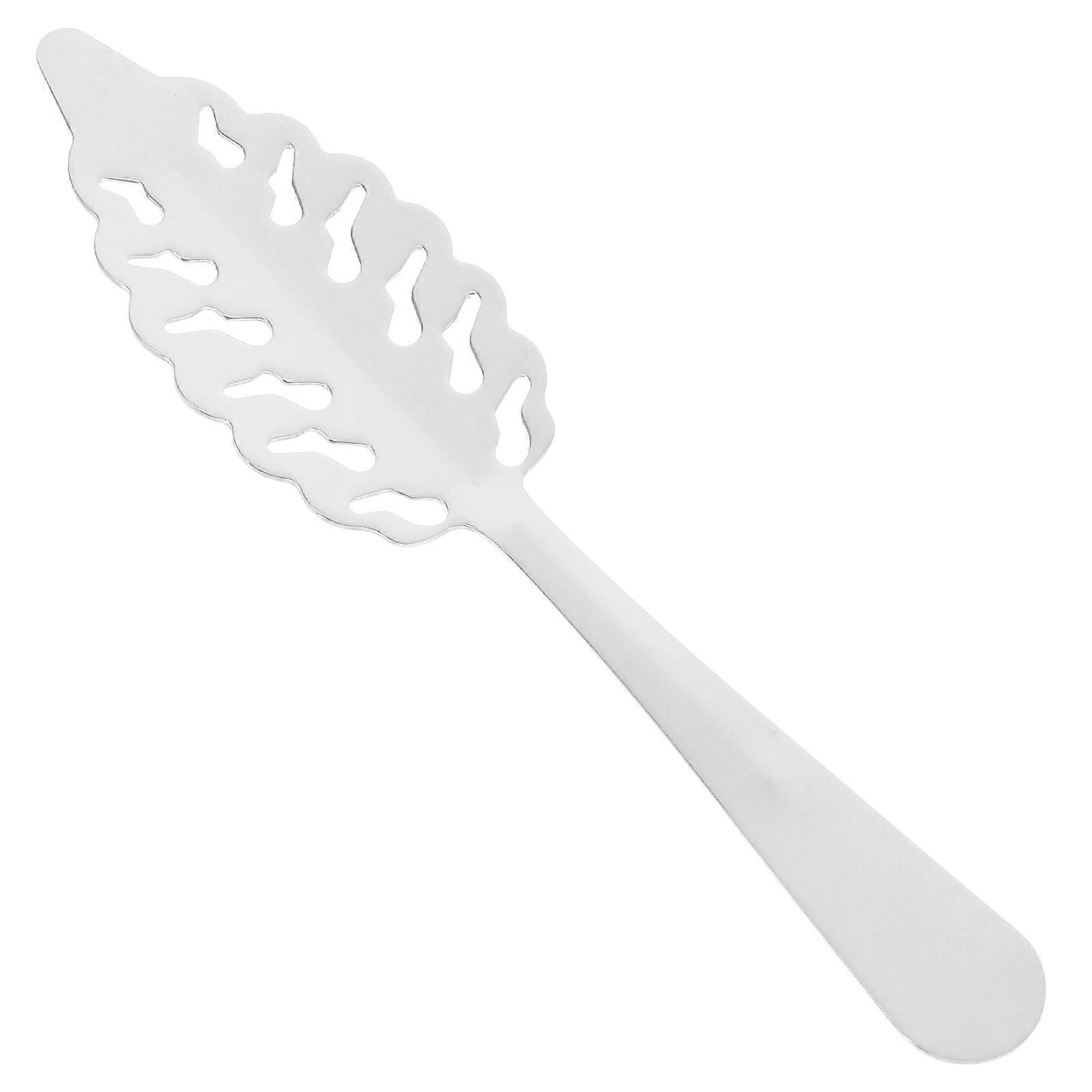 Stainless Steel Absinthe Spoon for Bar Hollow Out Absinthe Dripper Practical Wormwood Spoon Multi Function Absinthe Filter Convenient Absinthe