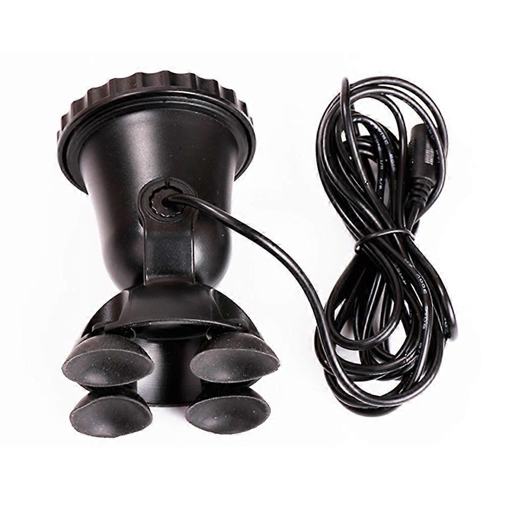 Black Fully Submersible LED Underwater Light for Fish Tank with 36 Bulbs and 4 Suction Cups Adjustable